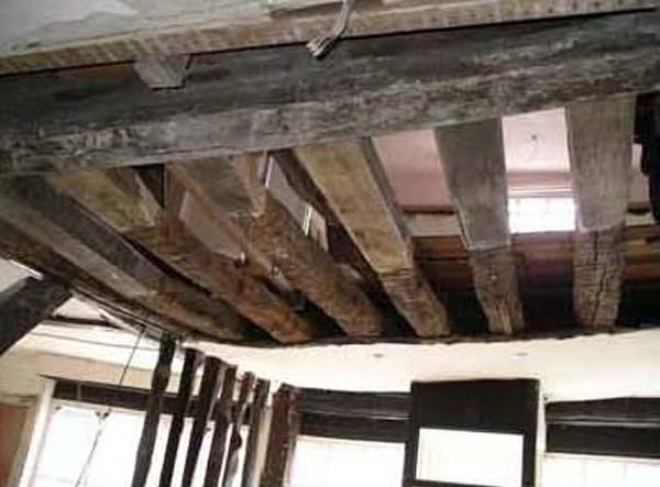 resiwood-4 The new timber was contoured to match the distressed look of the original timbers.
